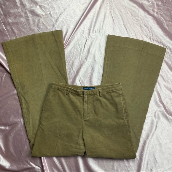 Vintage Ralph Lauren wide leg flare corduroy pants size 4